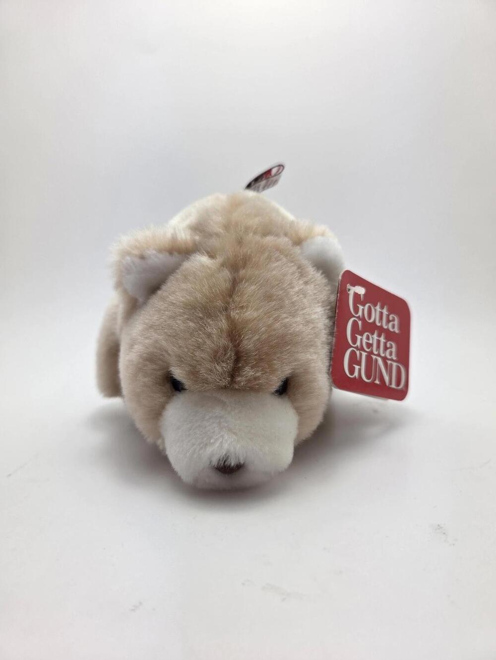 1980 Gund Snuffles the Tan Polar Bear Plush, Vintage Collectible! 6 inch)NWT
